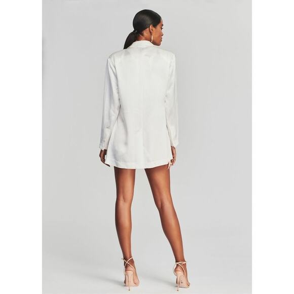 NWT Ser.O.Ya Womens Ronin Jacket White Long Sleeve Oversized Blazer Size Large - Picture 2 of 9